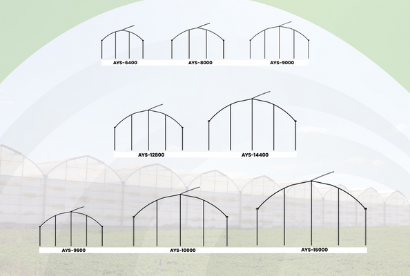 greenhouse steel construction, multi tunnel greenhouse